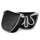 BigTeeth Golf Mallet Putter Head Cover Golf Club Protector Fit for Odessey Backstryke Centre Shaft Putter (Black)