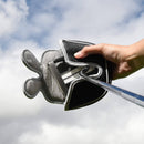 BigTeeth Golf Mallet Putter Head Cover Golf Club Protector Fit for Odessey Backstryke Centre Shaft Putter (Black)