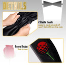 Golf Club Head covers Hybrid Utility Rescue with Interchangeable Number Tag 23456 UT Elastic Closure Black PU Leather The Golf Father Gift