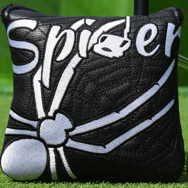 Golf Mallet Square Putter Cover Heel-Shaft Headcovers Fits for TaylorMade S p i d e r X EX TOUR Magnetic PU Leather