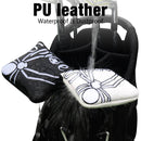 Golf Mallet Square Putter Cover Heel-Shaft Headcovers Fits for TaylorMade S p i d e r X EX TOUR Magnetic PU Leather