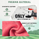 Golf Putter Club Head Cover Mallet Magnetic White PU Leather ONLY PUTTS