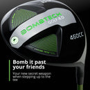 BombTech Golf - 4.0 Driver and 3 Wood Bundle - Premium Golf Wood Set for Men - Easy to Hit Off Tee - Max Forgiveness and Accuracy (9 Stiff)