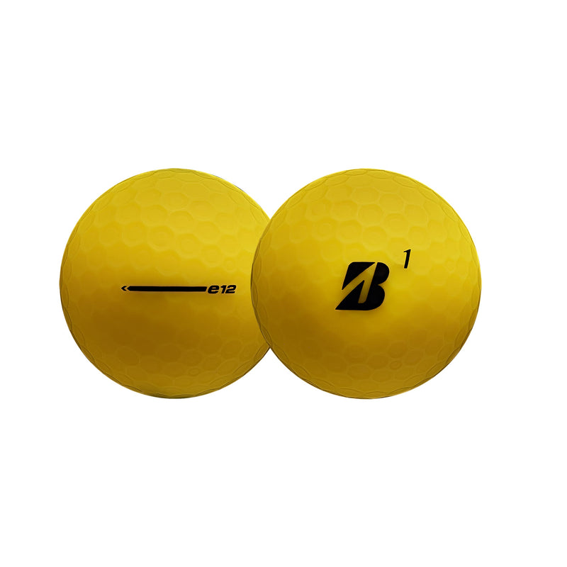 Bridgestone E12 CONTACT GOLF BALLS 2023 - MATTE YELLOW - 1 Dozen