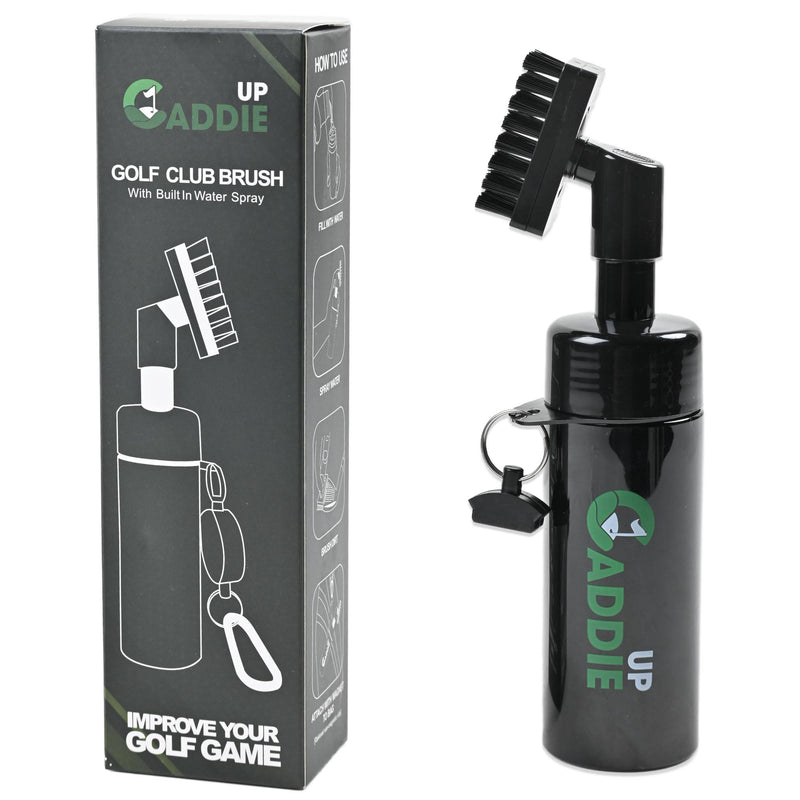 Golf Club Cleaner Brush with built in water spray - Golf Brush Cleaner or Golf Ball Cleaner - this Golf Club Brush is the perfect Golf Groove Cleaner - Golf Accessories For Men and Golf Gifts For Men