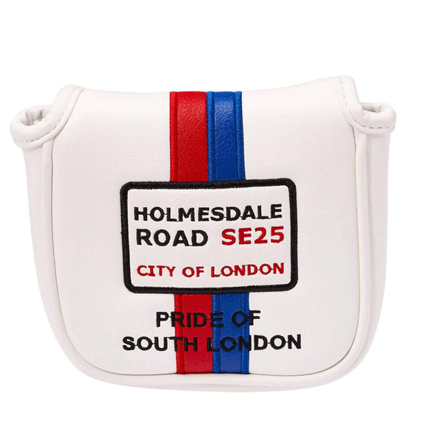 Caddy Club Golf – Crystal Palace Holmesdale Road Mallet Putter Cover – Classic Football Club Designs – Premium Stitching – Multiple Designs