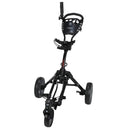 Caddymatic SwivelEase 3-Wheel Golf Trolley – Black