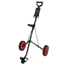 Caddymatic i-Trac 2-Wheel Folding Golf Cart – Red