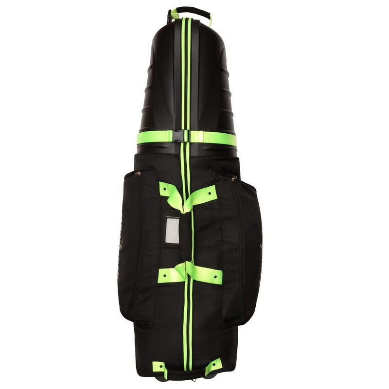 Caddymatic Hard Top Shell Padded Travel Cover with Wheels, Black/Neon