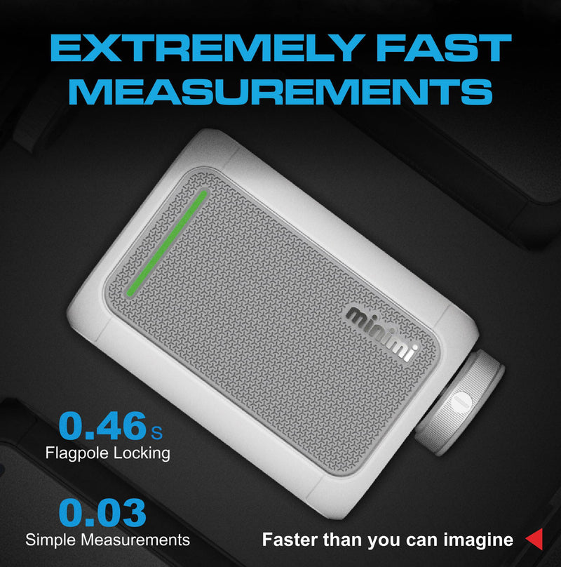 CaddyTalk Minimi Slope Golf Rangefinder – White