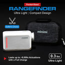 CaddyTalk Minimi Slope Golf Rangefinder – White