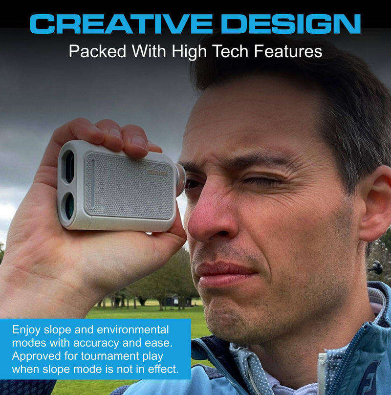 CaddyTalk Minimi Slope Golf Rangefinder – White