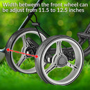 CaddyTek Explorer Compact 4-Wheel Golf Push Cart – Dark Grey