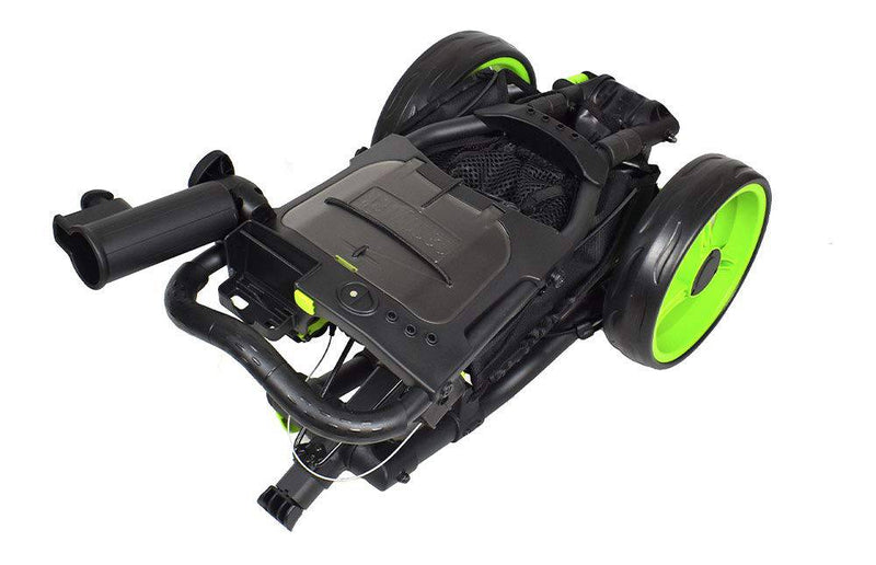 Caddytek 4 Wheel Golf Push Cart - Compact, Lightweight, Close Folding Push Pull Caddy Cart Trolley - Explorer V8, lime, one size