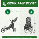 Caddytek Explorer V8 4-Wheel Golf Push Trolley – Lime
