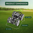 Caddytek Explorer V8 Compact 4-Wheel Push Golf Trolley – Silver