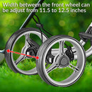 Caddytek Explorer V8 Compact 4-Wheel Push Golf Trolley – Silver