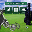 Caddytek Explorer V8 Compact 4-Wheel Push Golf Trolley – Silver