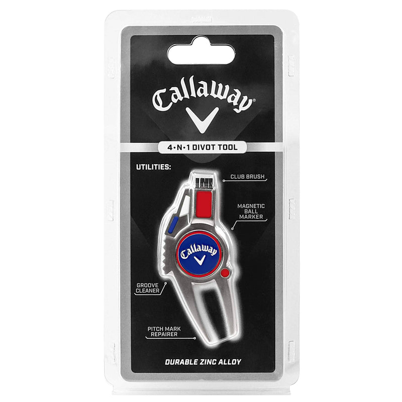 Callaway 4-in-1 Divot Tool - Red, White & Blue