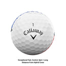 Callaway Golf ERC Soft FADE Golf Ball 2023, White + Alignment Aid