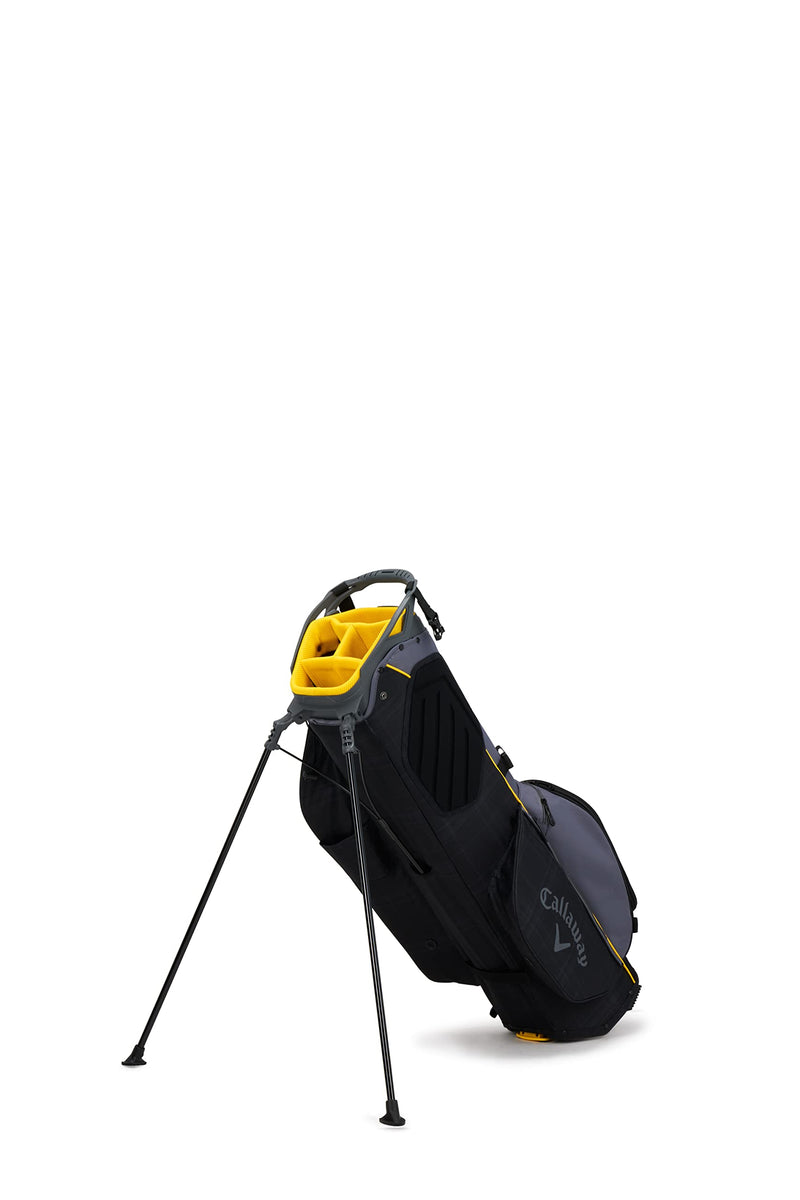 Callaway Golf Fairway C Lightweight Stand Bag (2023 version),Graphite/Black Plaid/Golden Rod