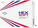 Callaway Golf Hex Soft Golf Balls 2019, White, One Dozen