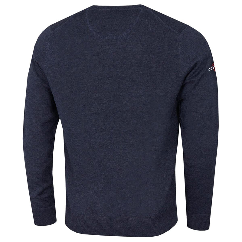 Callaway Golf Mens Odyssey LS V-Neck Sweater - Navy Heather