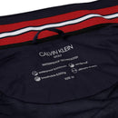 Calvin Klein Mens Collar Detail Waterproof Jacket - Navy/Red