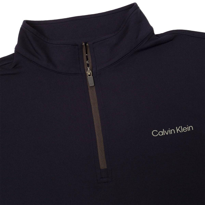 Calvin Klein Mens Newport Half Zip Sweater - Navy