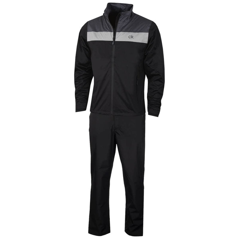 Calvin Klein Mens Waterproof Suit - Black/Charcoal