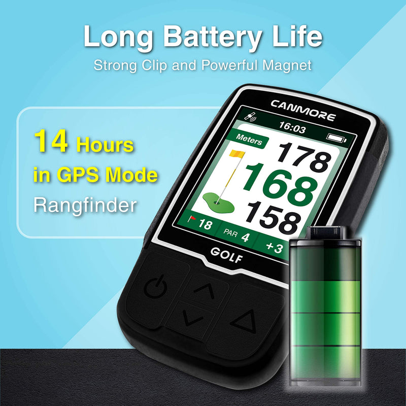 CANMORE HG200 Handheld Golf GPS & Case - Essential Golf Course Data and Score Sheet - Minimalist & User Friendly - 41,000+ Free Courses Worldwide and Growing - 4ATM Waterproof - 1-Year Warranty