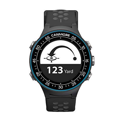 CANMORE TW410G Golf GPS Watch with Step Tracking - 41,000+ Free Worldwide Golf Courses Preloaded - Minimalist & User Friendly (Blue)