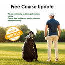 CANMORE TW410G Golf GPS Watch with Step Tracking - 41,000+ Free Worldwide Golf Courses Preloaded - Minimalist & User Friendly (Blue)