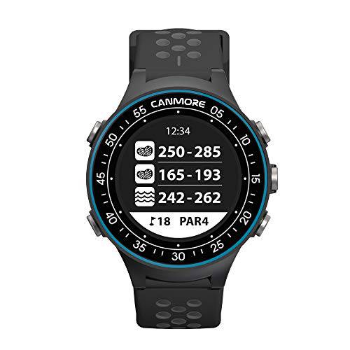 CANMORE TW410G Golf GPS Watch with Step Tracking - 41,000+ Free Worldwide Golf Courses Preloaded - Minimalist & User Friendly (Blue)