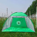 Golf Hitting Net Golf Practice Net Tent Golf Training Equipment Strike Cage Portable Grassland Mesh Mat Garden Golf Supplies