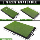 CHAMPKEY Premium Synthetic Turf Golf Hitting Mat | Heavy Duty Rubber Base Golf Practice Mat | Come with 1 Rubber Tee and 9 Plastic Tees