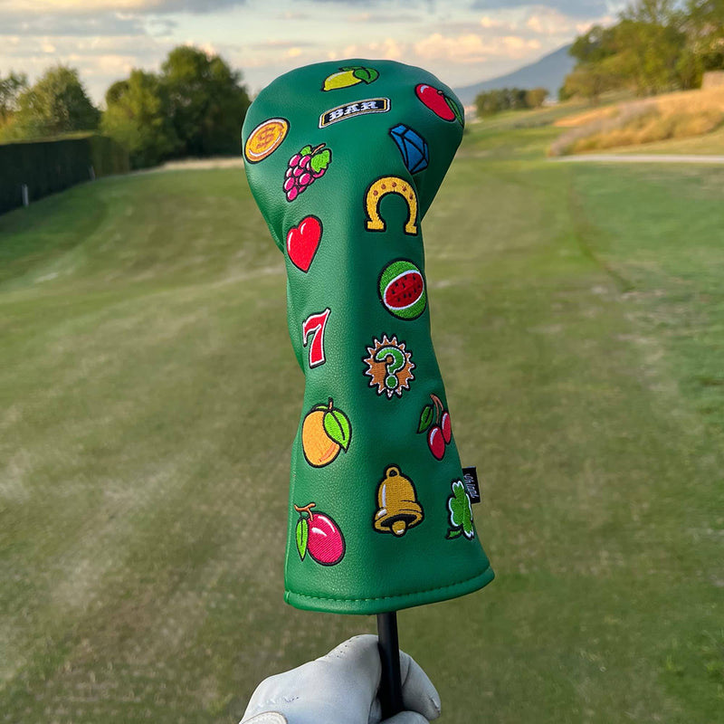 Viva Las Vegas Novelty Golf Driver Head Cover (Driver Head Cover) - PU Leather Golf Club Headcover For Drivers, Fairway Woods & Hybrid Woods, Fits All Major Brands, Waterproof - By Chippi Golf