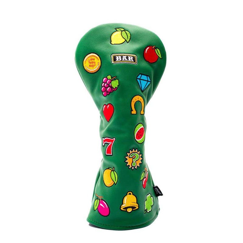Viva Las Vegas Novelty Golf Driver Head Cover (Driver Head Cover) - PU Leather Golf Club Headcover For Drivers, Fairway Woods & Hybrid Woods, Fits All Major Brands, Waterproof - By Chippi Golf