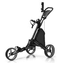 COSTWAY Lightweight 3-Wheel Golf Trolley – Grey