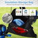 COSTWAY 3-Wheel Folding Golf Trolley – Blue