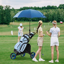 COSTWAY 3-Wheel Folding Golf Trolley – Blue