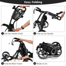 COSTWAY 4-Wheel Folding Golf Trolley – Grey