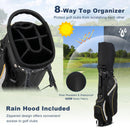 Costway Lightweight Golf Stand Bag – 8-Way Top & Rain Hood