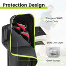 COSTWAY Soft-Sided Golf Travel Bag with Wheels & Lock