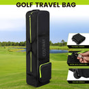 COSTWAY Soft-Sided Golf Travel Bag with Wheels & Lock