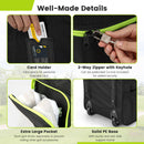 COSTWAY Soft-Sided Golf Travel Bag with Wheels & Lock