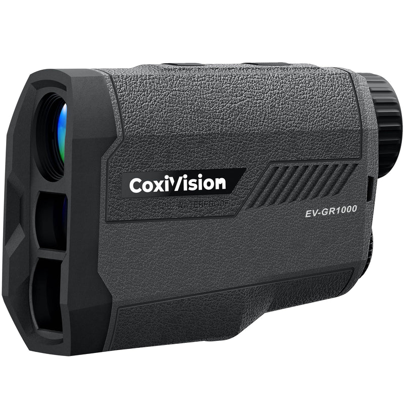 CoxiVision Rangefinder with Slope for Golf & Hunting, 1000/1300 Yards High-Precision Range Finder, 6X Magnification, Pin-Seeker & Flag-Lock & Vibration, Bow/Rifle Mode, Angle Compensation