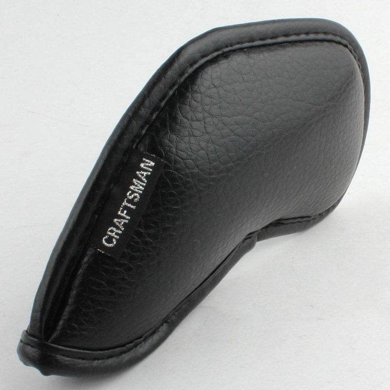 12pcs Black Synthetic Leather Golf Iron Head Covers Set Headcover with Colorful Number Embroideried,easily get the needed iron For Callaway, Ping, Taylormade, Cobra