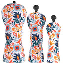 CRAFTSMAN Golf Club Tropical Floral Head Cover 3 Pack Golf Club Headcovers for Driver Woods Hybrirds Golf Flowers