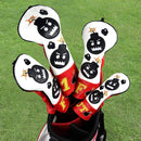 Craftsman Golf Driver Headcover Embroidery Bomb, Red and White PU Leather Golf Head Covers Driver